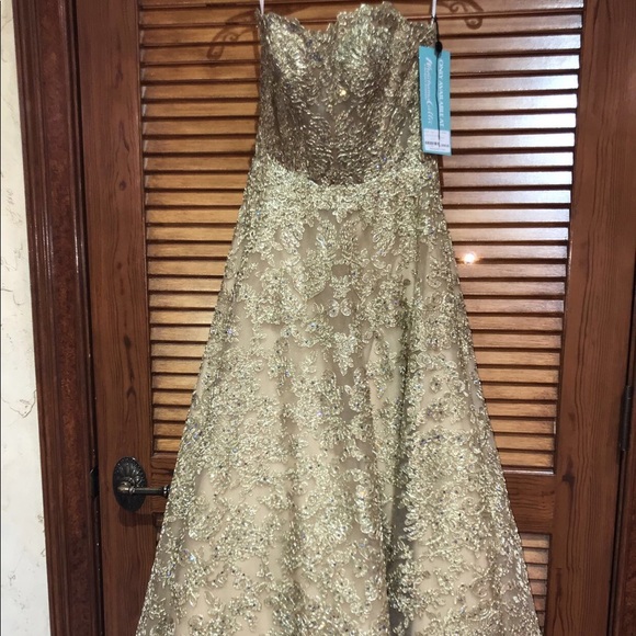 sherri hill gold dress - Picture 4 of 4